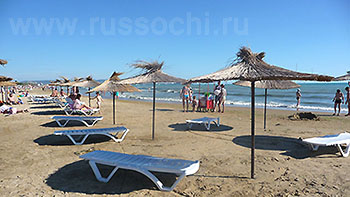 Пляж 'Ателика Оазис' курортный отель, Анапа, Черноморское побережье России
