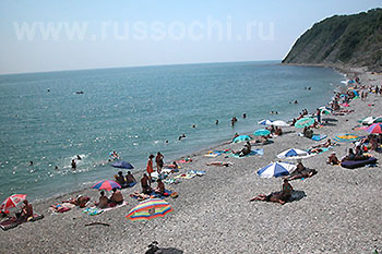 Пляж 'Ателика Парадайз Гамма' курортный отель, Туапсе, Черноморское побережье России